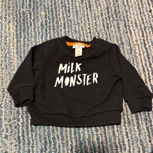 Milk Monster Black Kids Sweatshirt